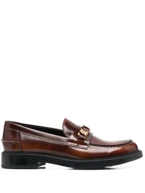 Tod's logo chain-embellished loafers