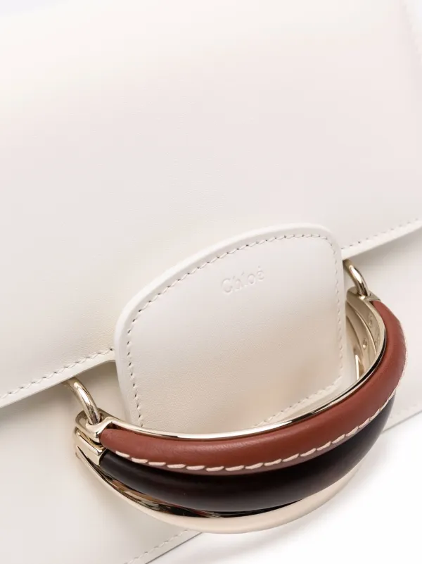 Chloé Katie Leather Shoulder Bag | White | FARFETCH