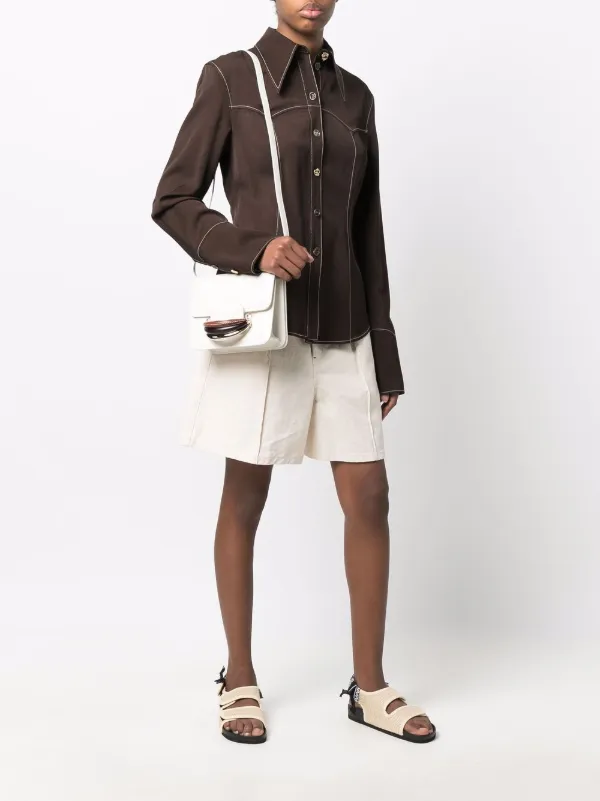 Chloé Katie Leather Shoulder Bag | White | FARFETCH