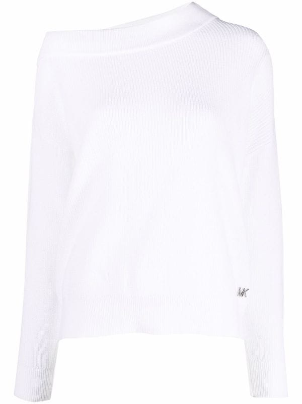 michael kors white off shoulder top