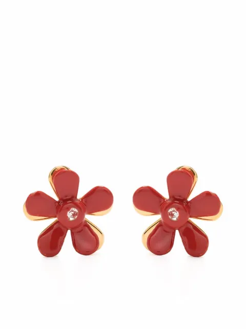 Marni floral appliqué stud earrings