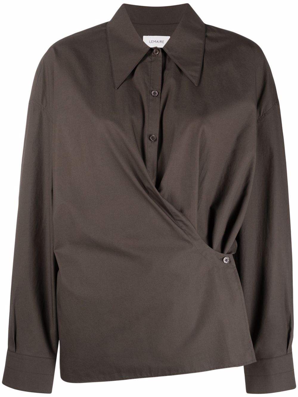 фото Lemaire side fastening wrap shirt