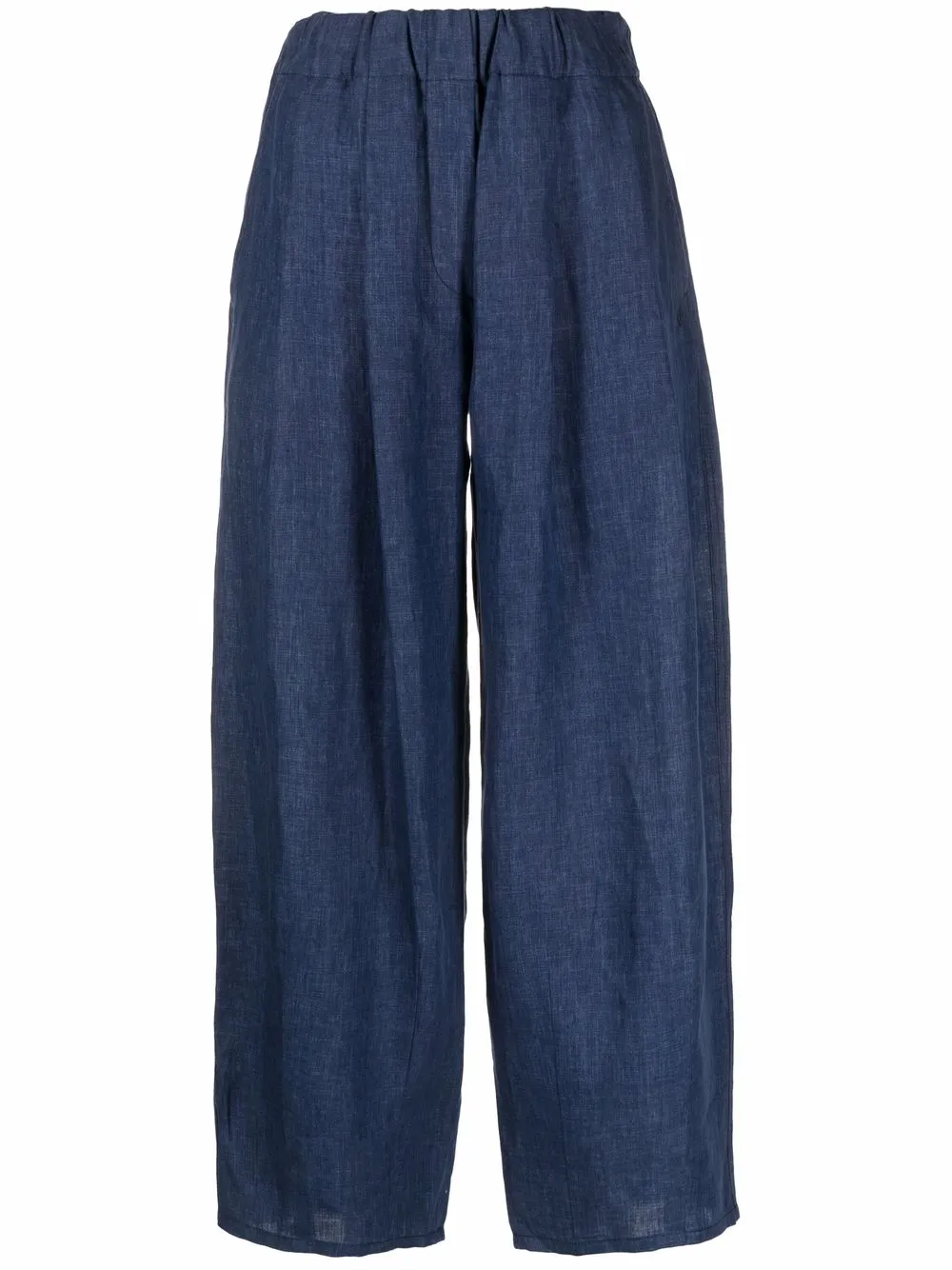 cropped linen trousers