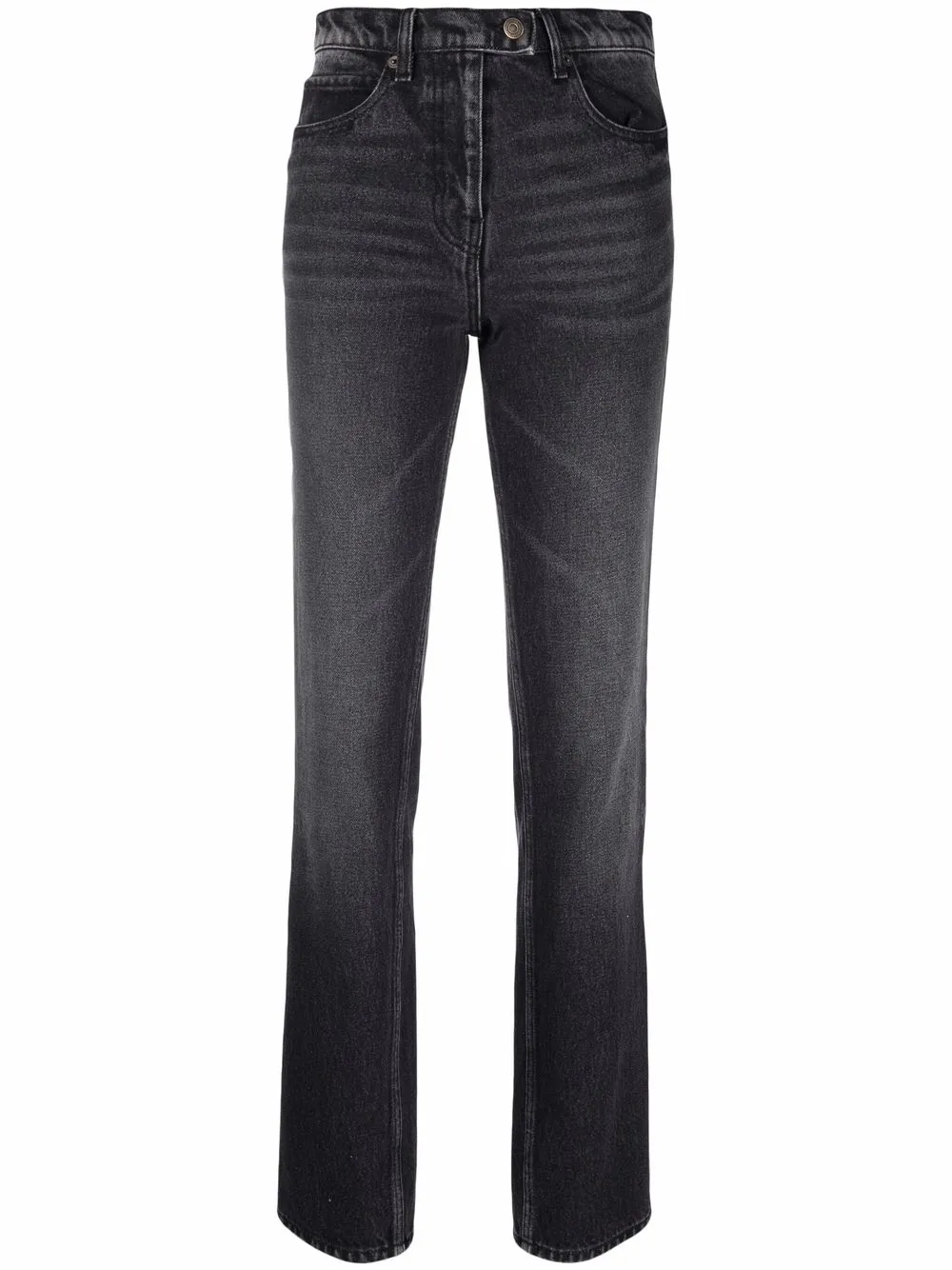 

Courrèges jeans slim con bolsillos - Negro