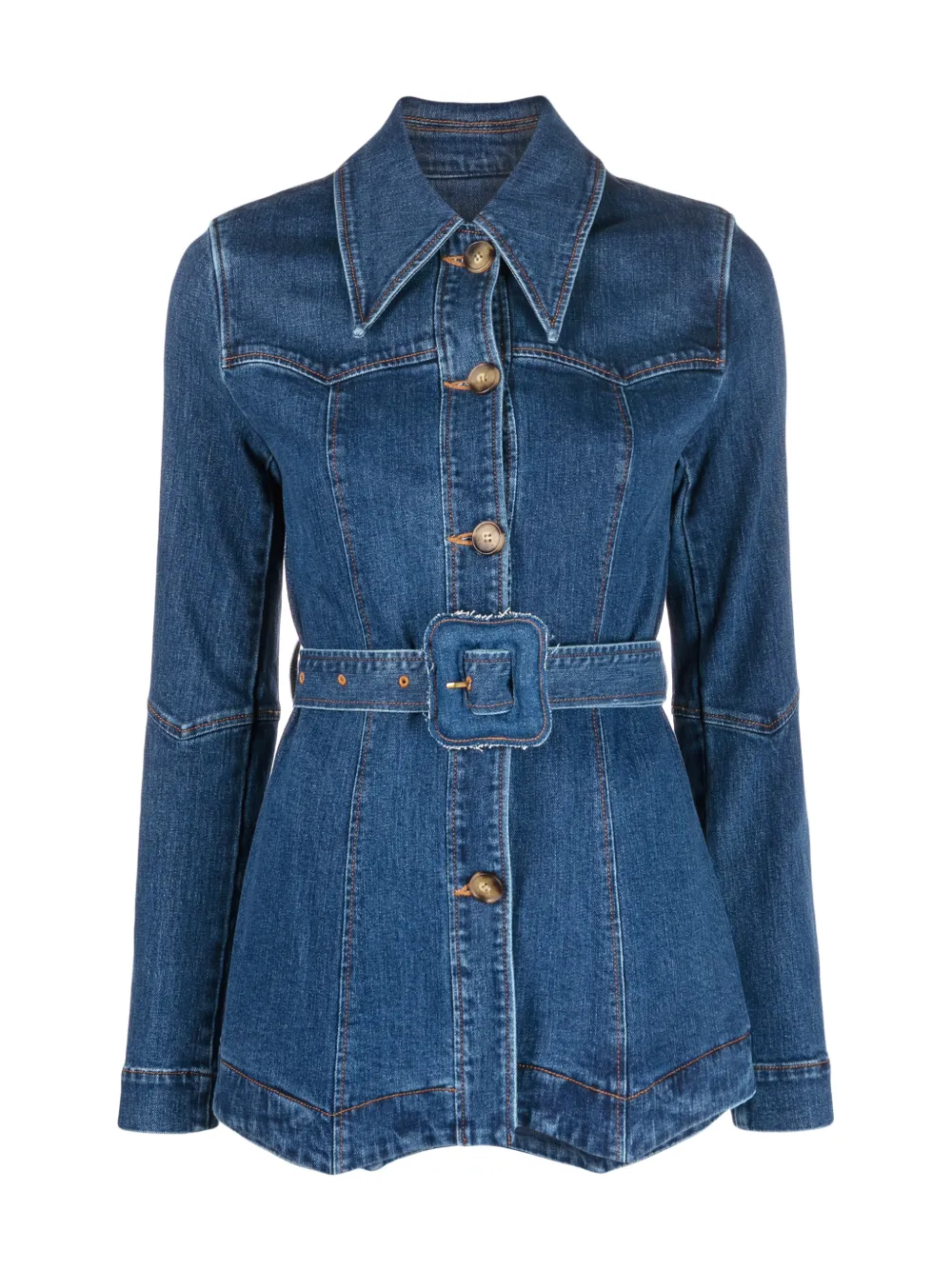 Maeve belted denim jacket | Rejina Pyo 