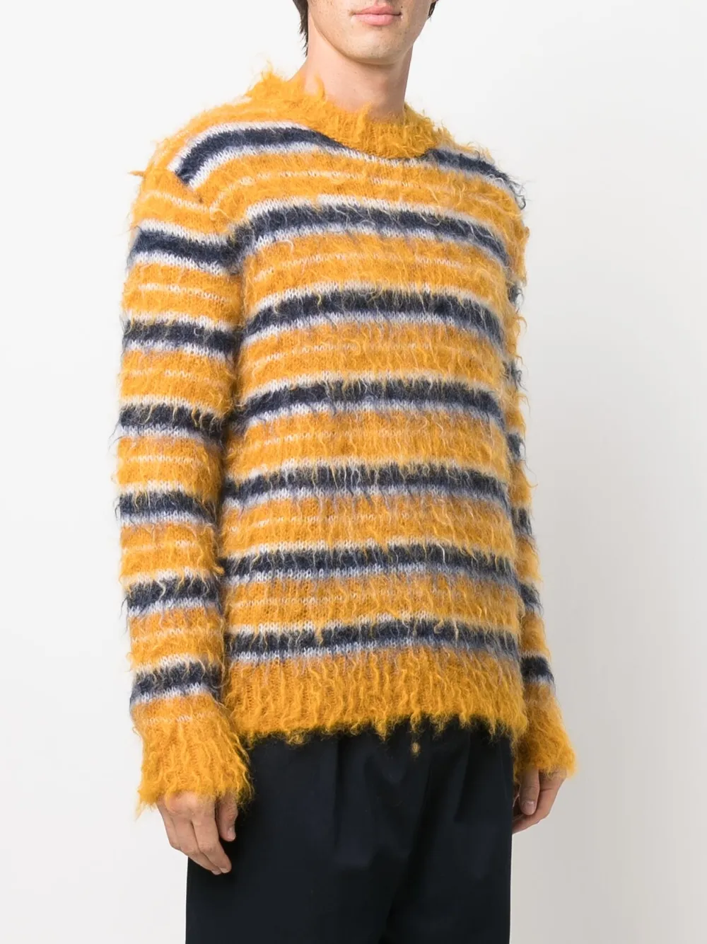  Marni Gestreifter Pullover   Gelb 