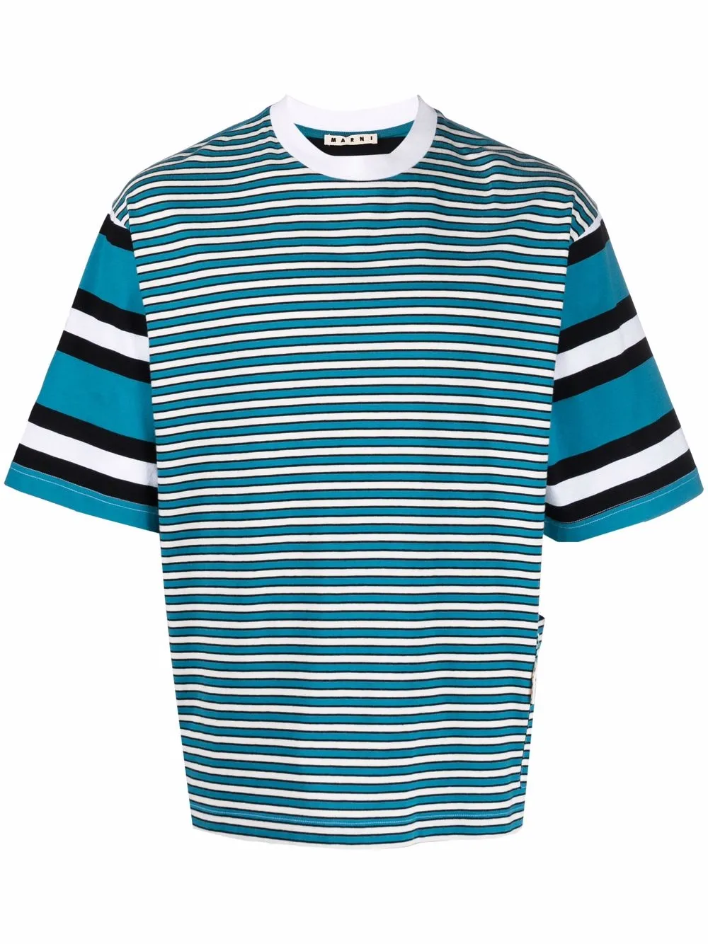 

Marni striped short-sleeve T-shirt - Blue