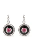 Selim Mouzannar 18kt white gold Mina rhodolite earrings - Silver