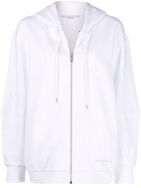 Stella McCartney logo plaque drawstring hoodie Women