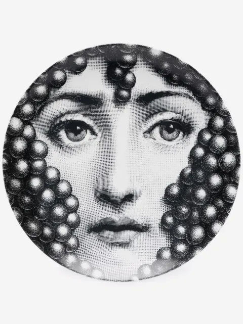 Fornasetti graphic porcelain plate