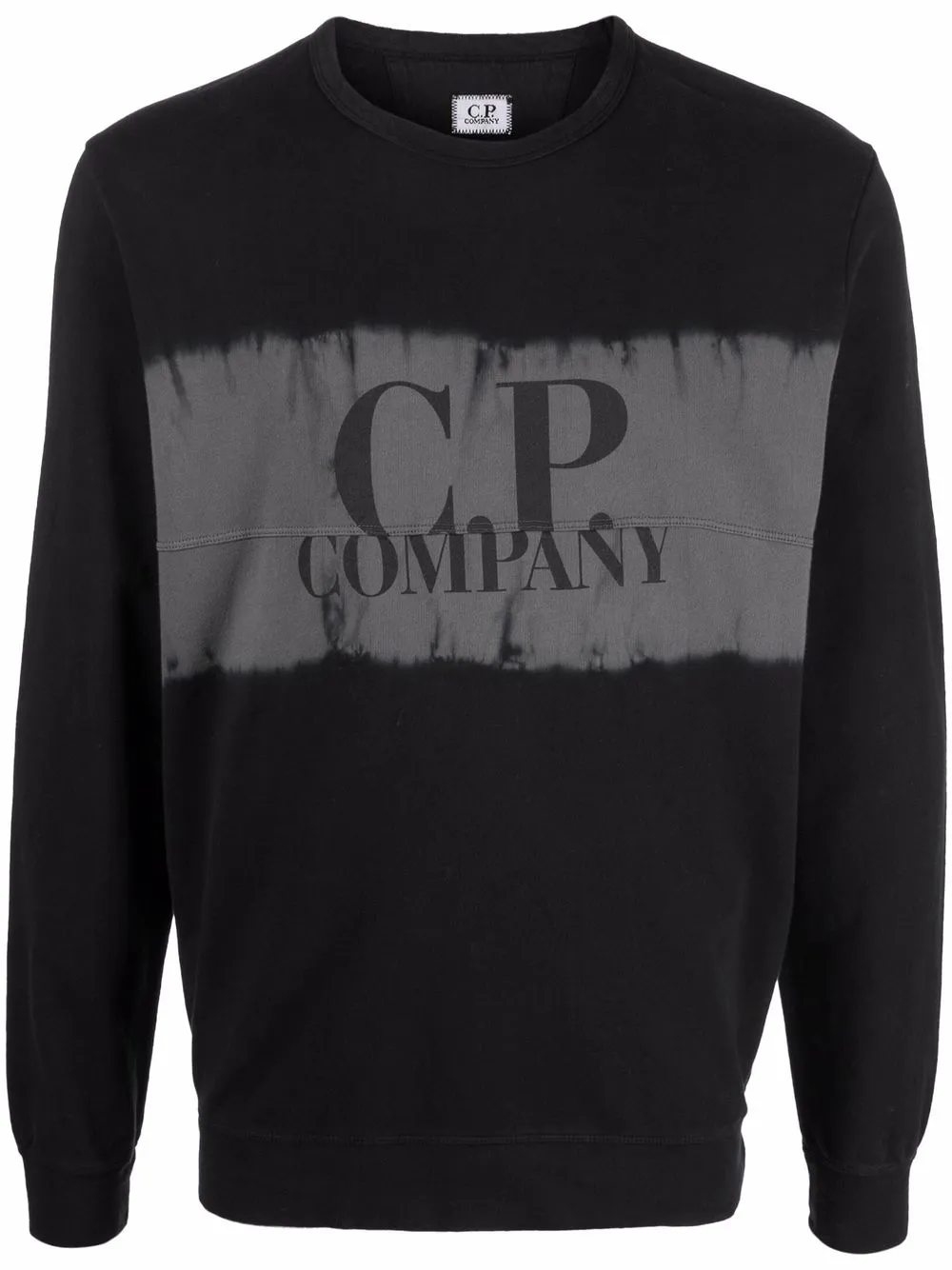 

C.P. Company tie-dye logo print sweatshirt - Black