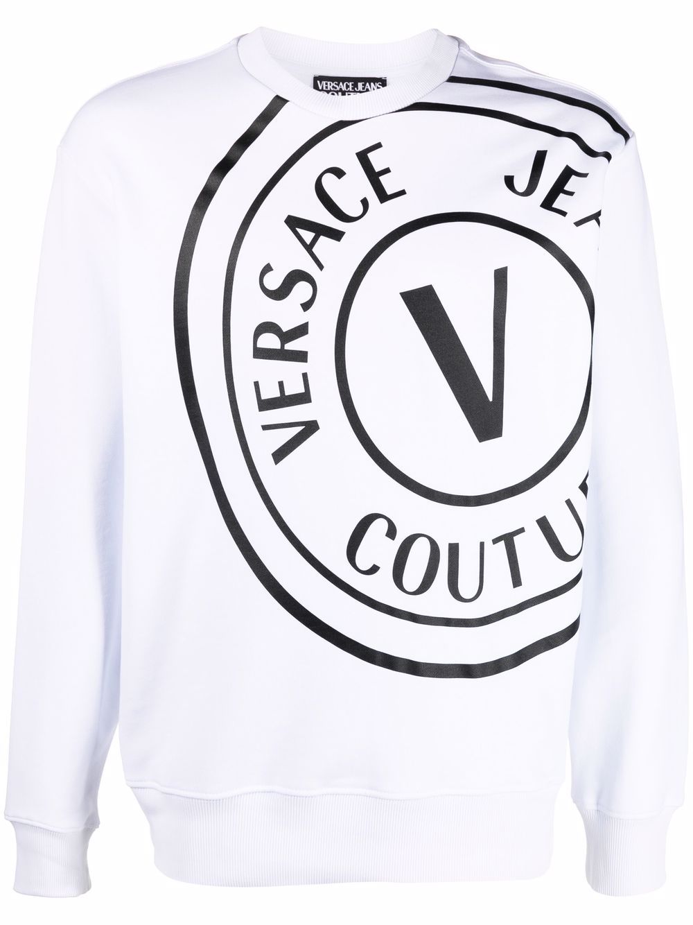 

Versace Jeans Couture sudadera con logo estampado - Blanco