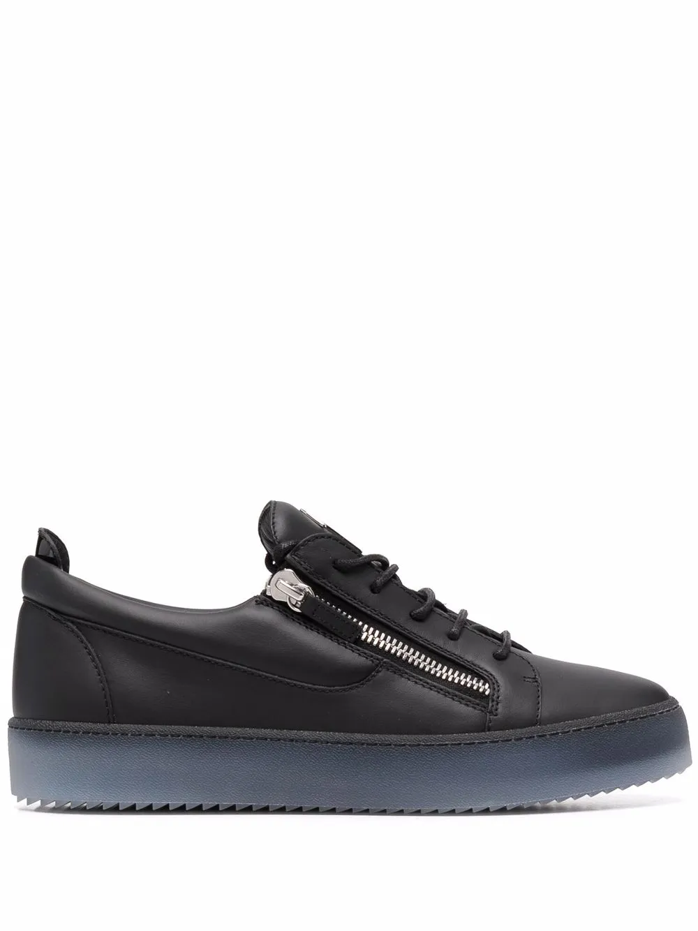 

Giuseppe Zanotti leather zip-up sneakers - Black