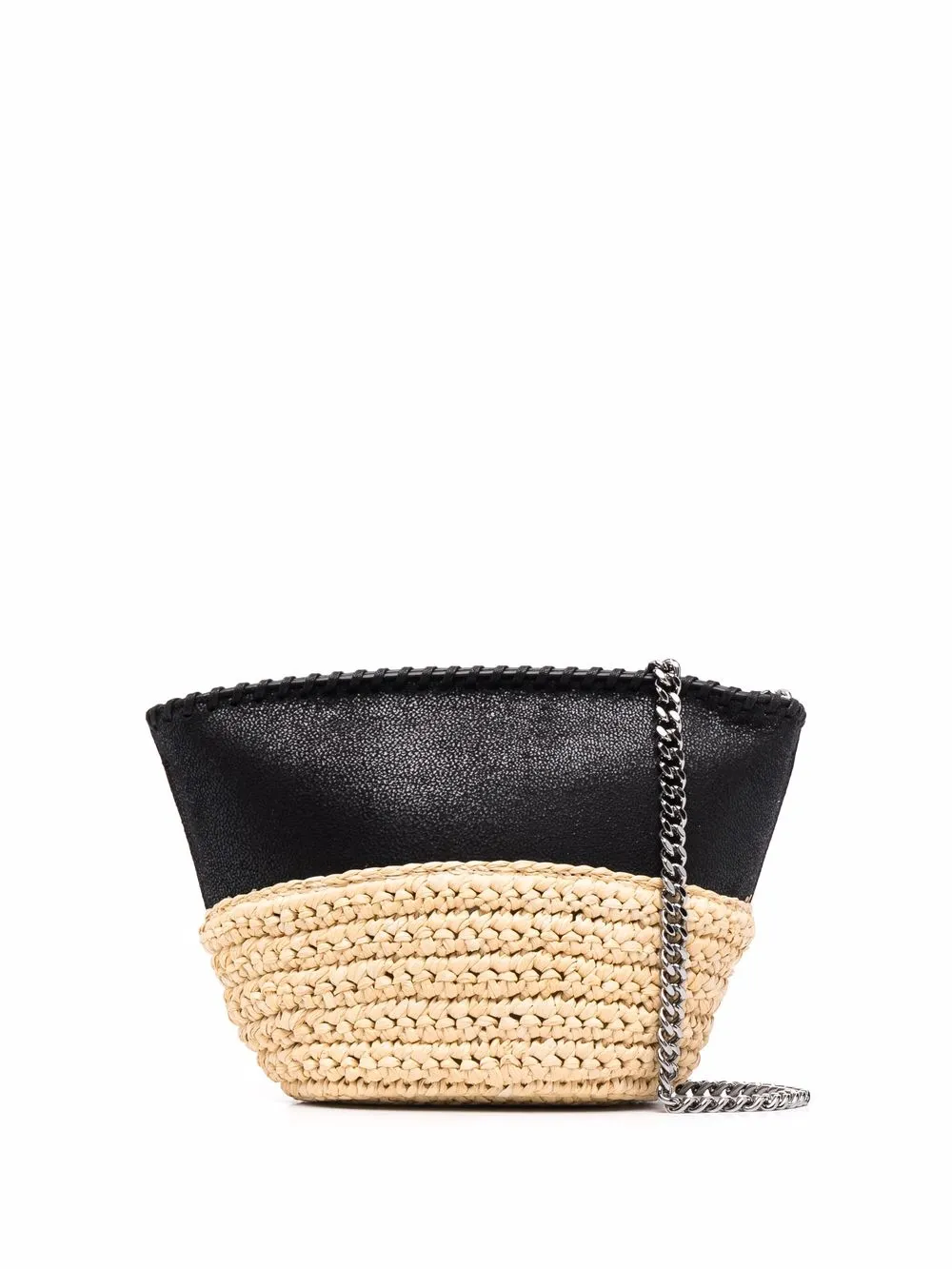 

Stella McCartney bolsa crossbody con detalle de cadena - Negro