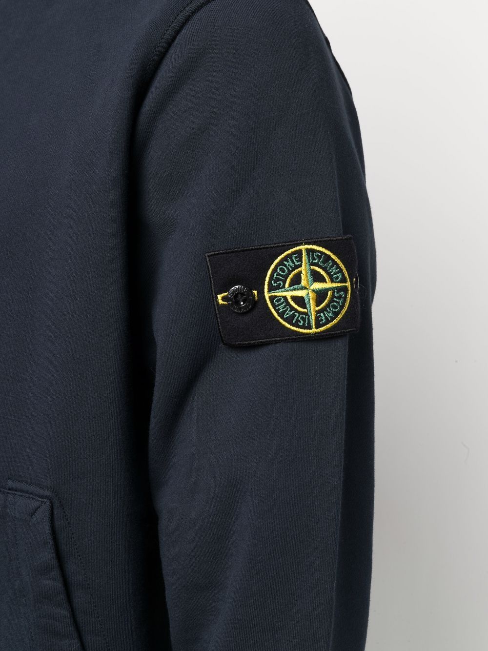 фото Stone island худи на молнии с нашивкой-логотипом compass