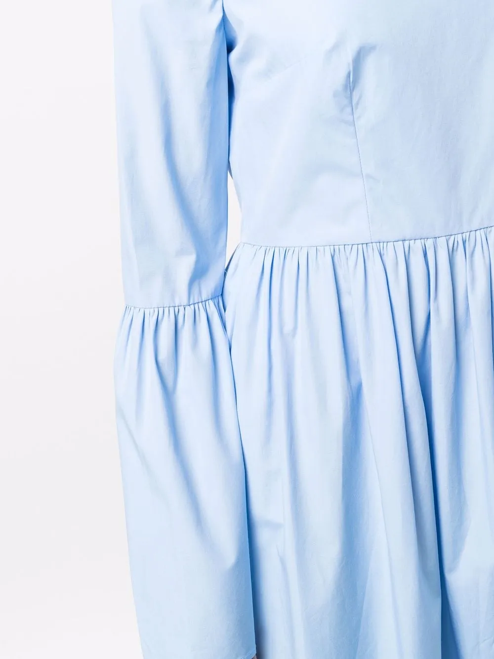 Flared-Cuff Long-Length Dress