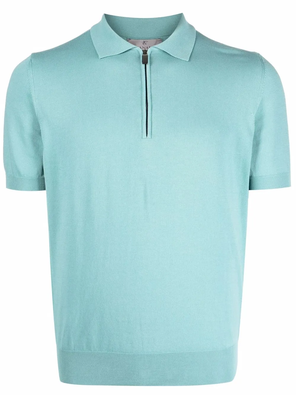 

Canali playera tipo polo con cierre - Azul