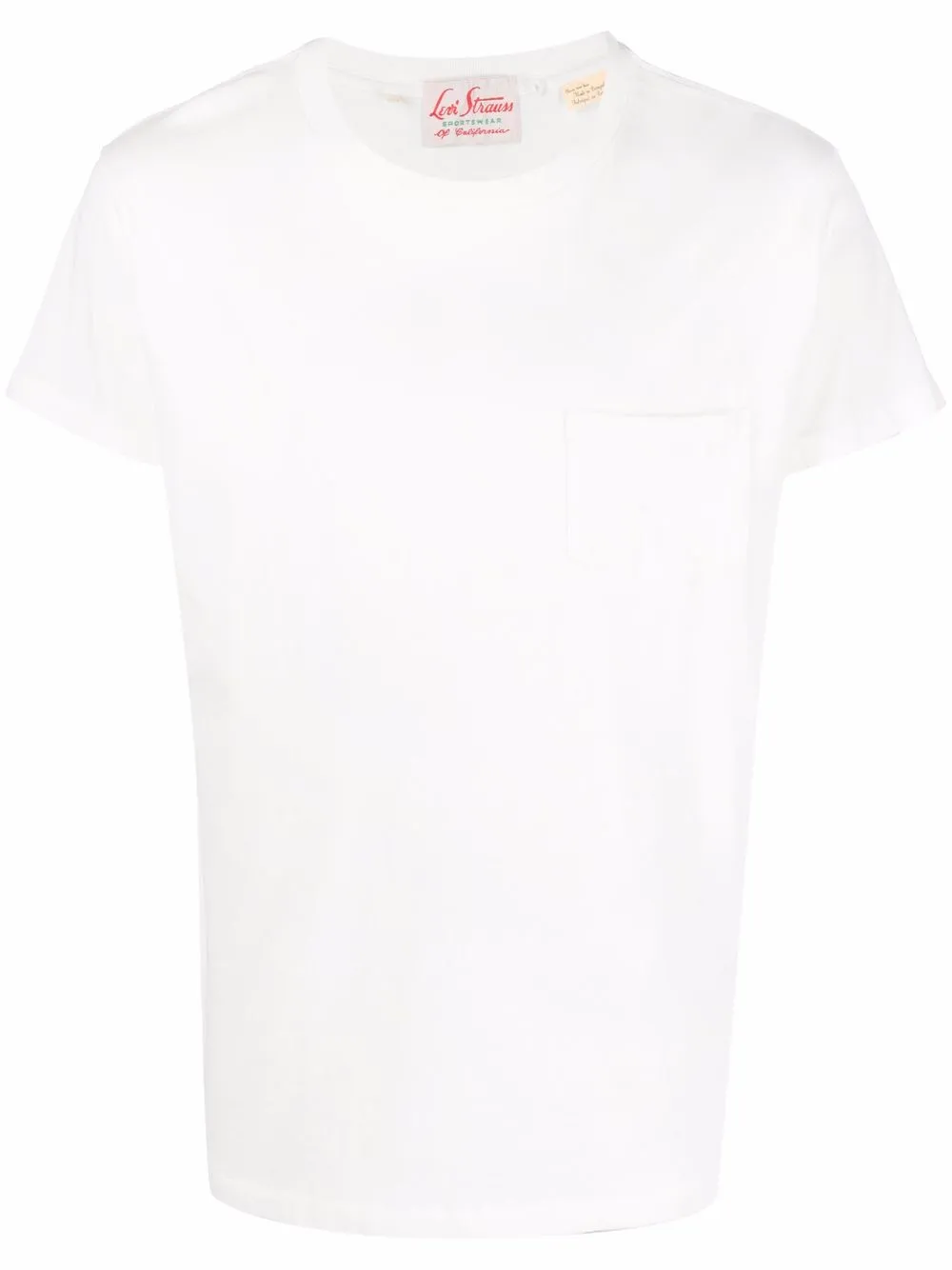 

Levi's playera con bolsillo de parche - Blanco