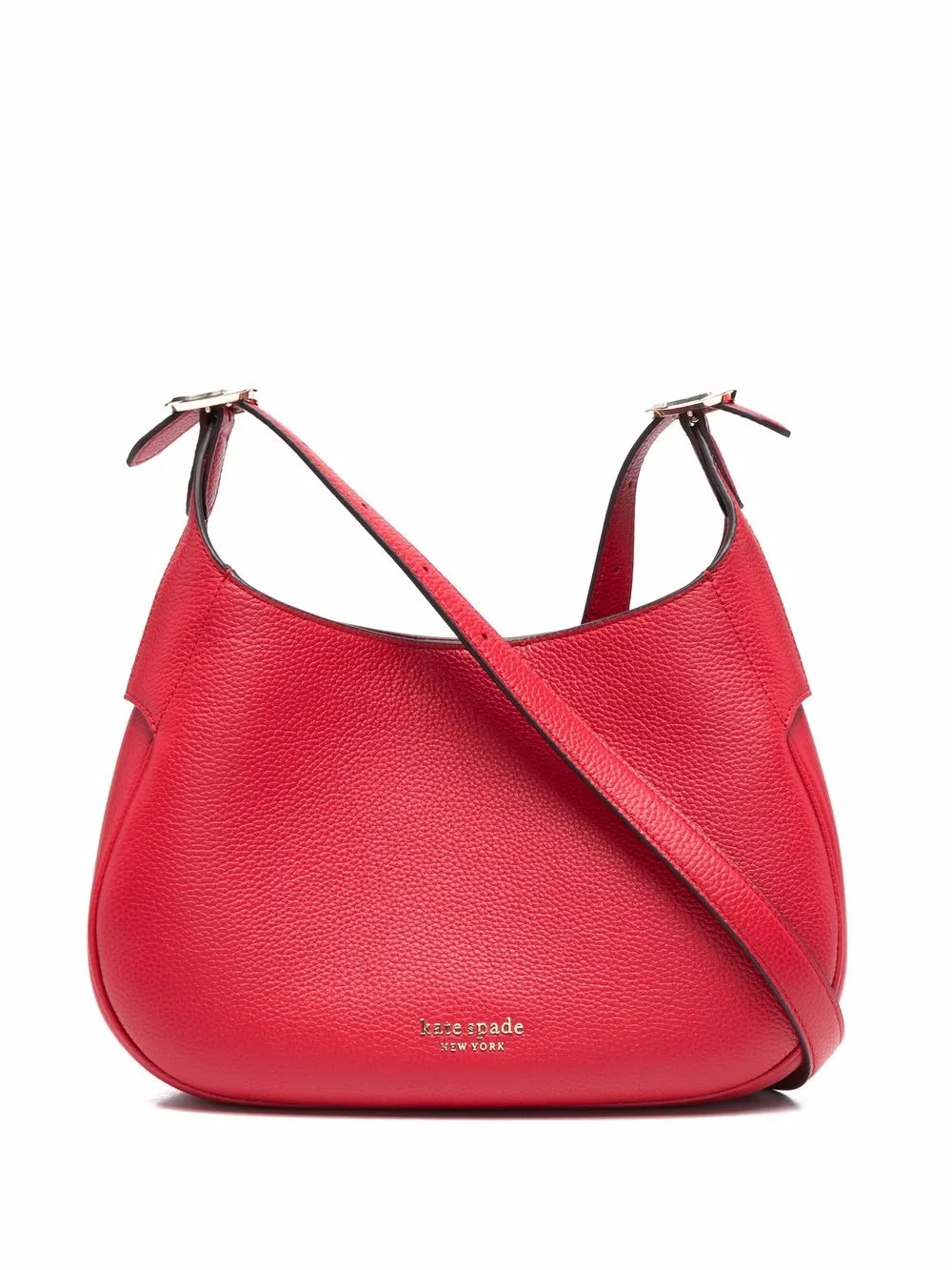 

Kate Spade tote con placa del logo - Rojo