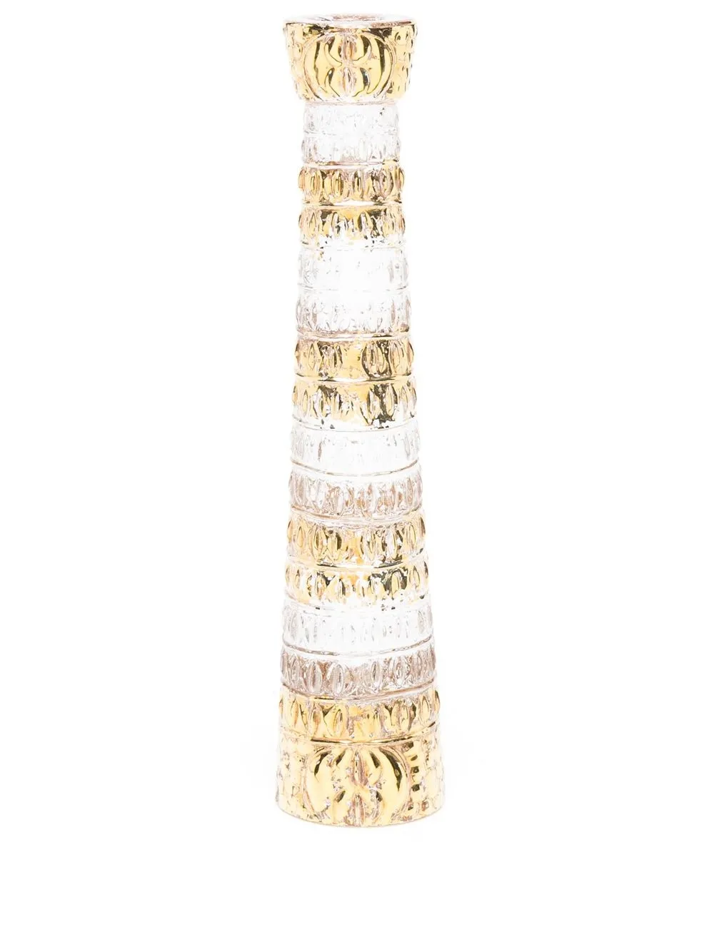 

Roberto Cavalli Home debossed candle holder - Gold