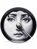 Fornasetti graphic porcelain plate - Black