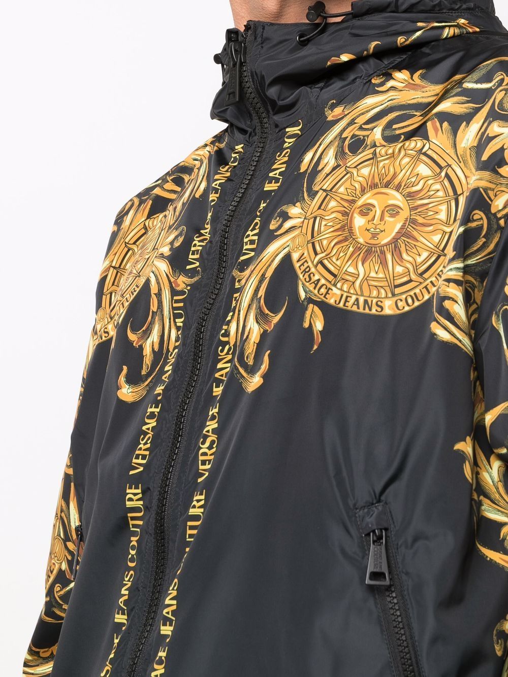 Versace Jeans Couture Garland Sun Hooded Windbreaker - Farfetch