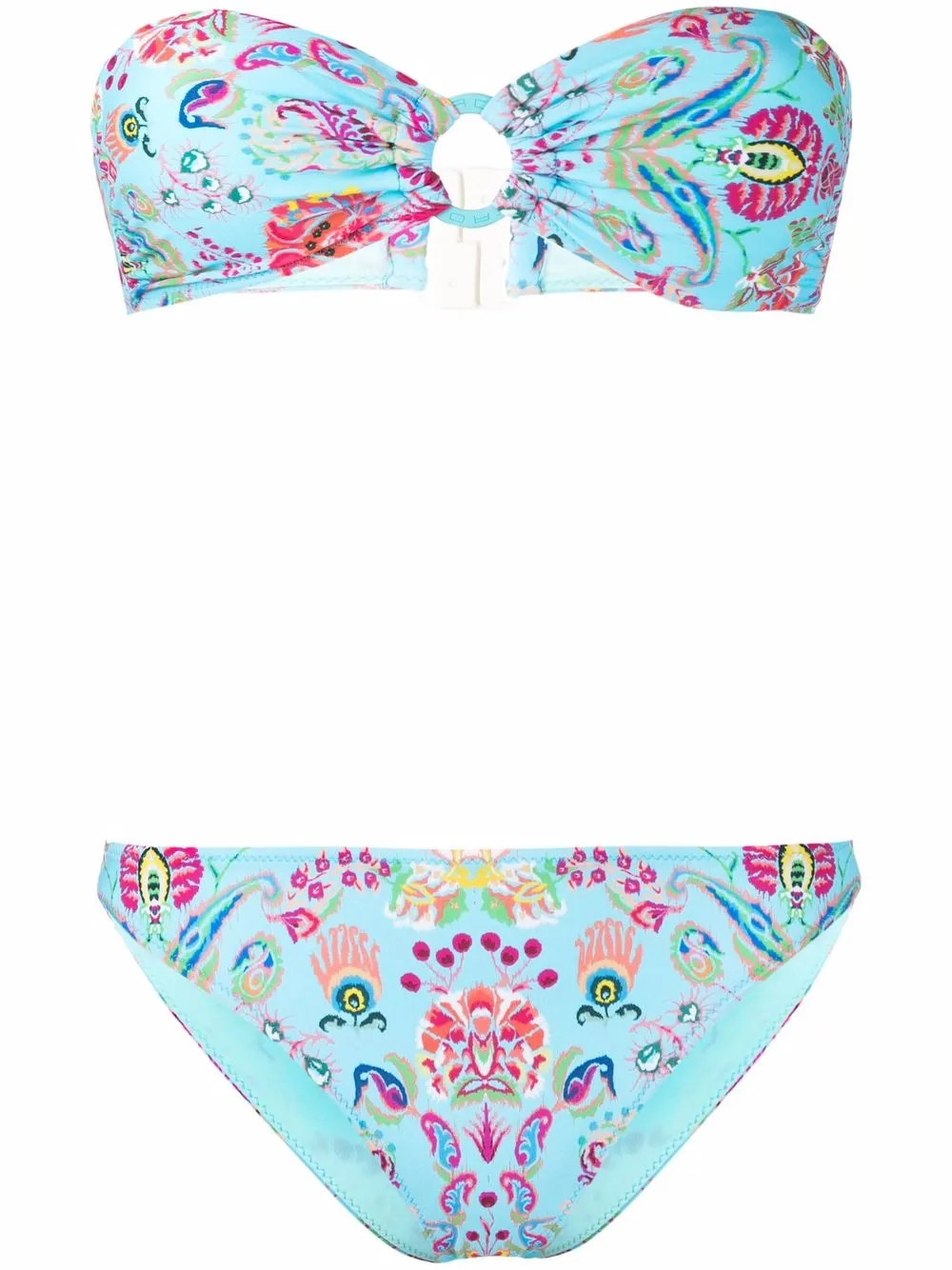 

ETRO top de bikini estilo bandeau - Azul