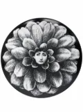 Fornasetti decorative porcelain plate - Black