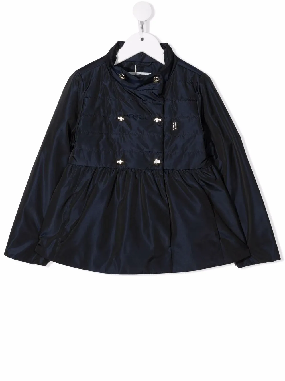 

Herno Kids double-breasted flared jacket - Blue