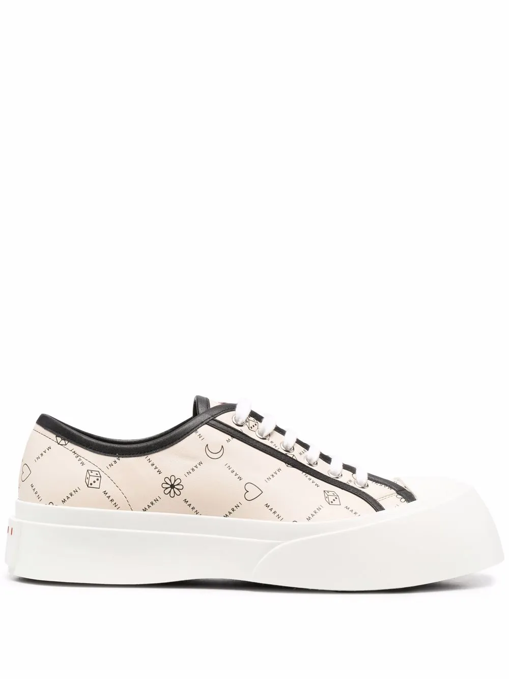 

Marni monogram low-top sneakers - Neutrals