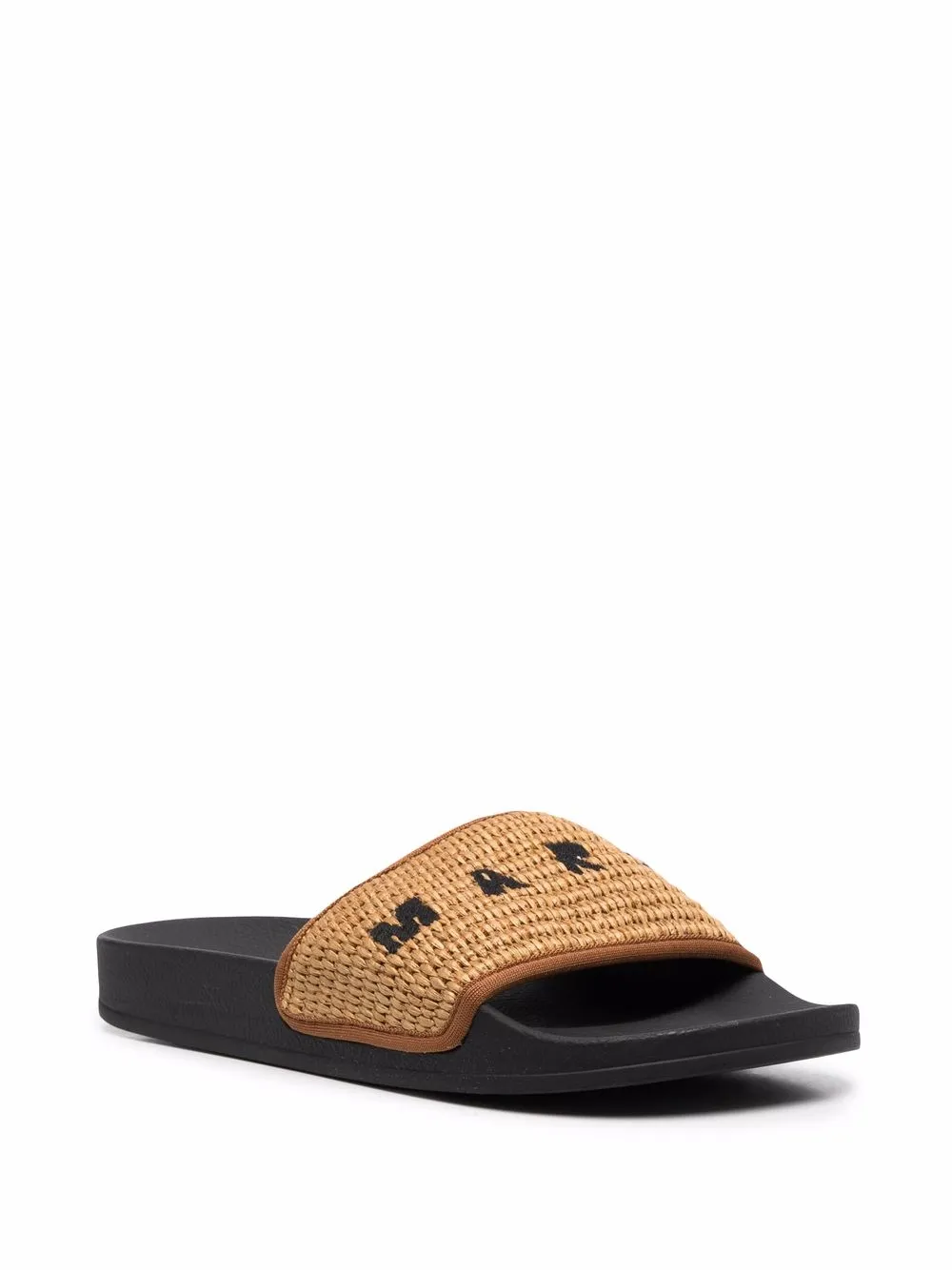 Marni Geweven slippers - Beige