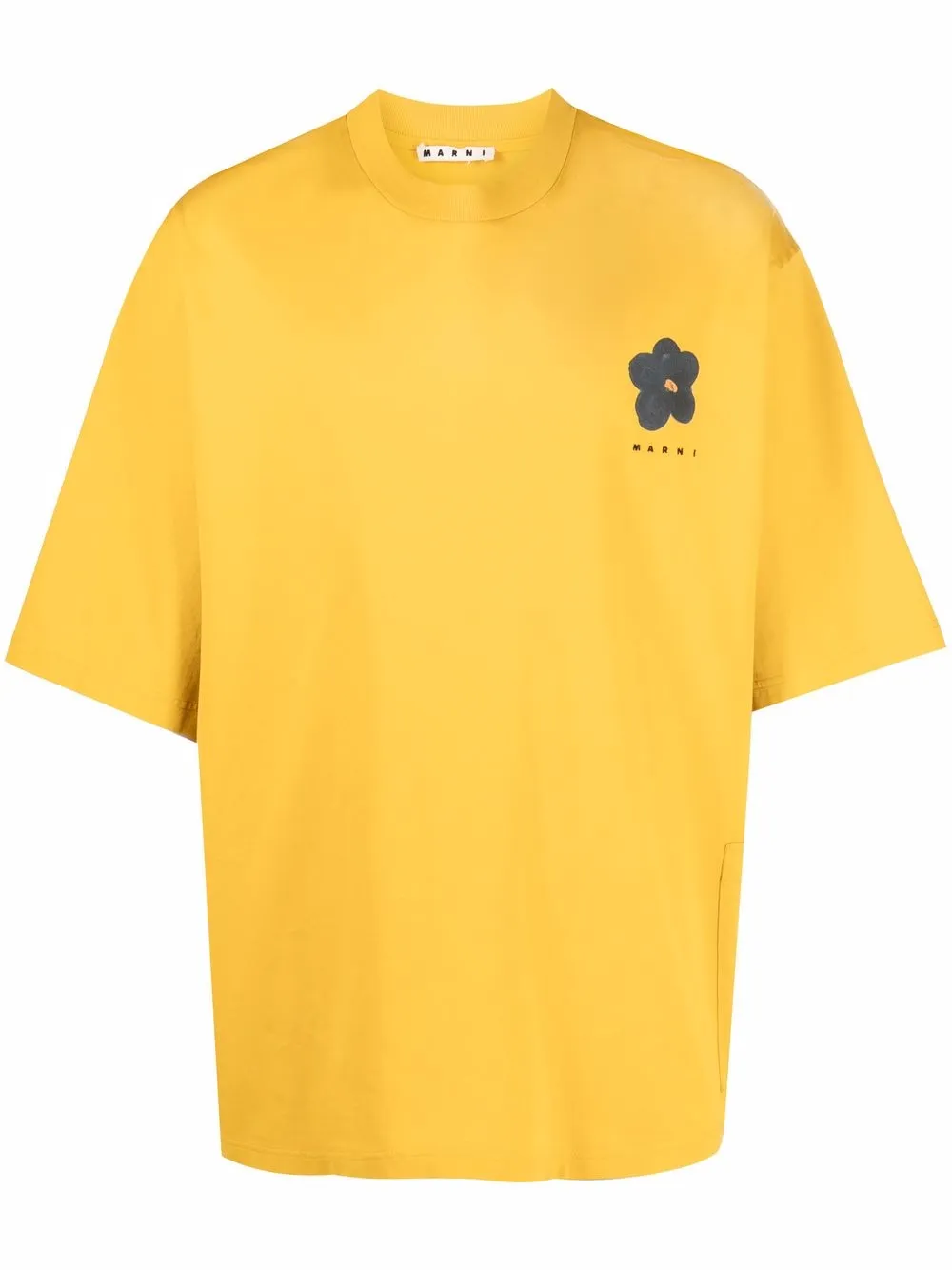 

Marni cotton floral-print T-shirt - Yellow