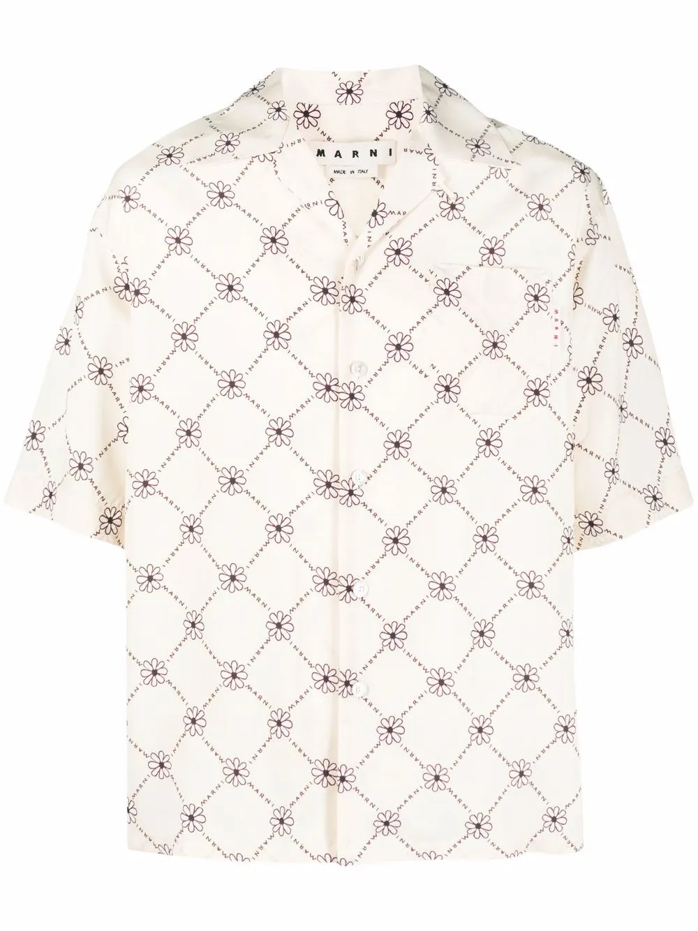 

Marni camisa bowling con estampado floral - Neutro