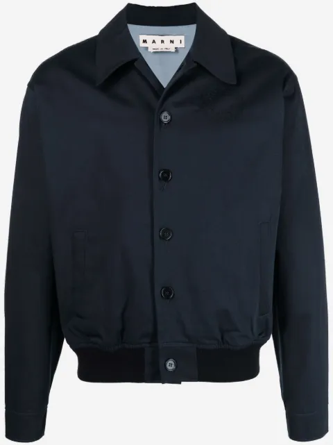 Marni sobrecamisa con logo bordado