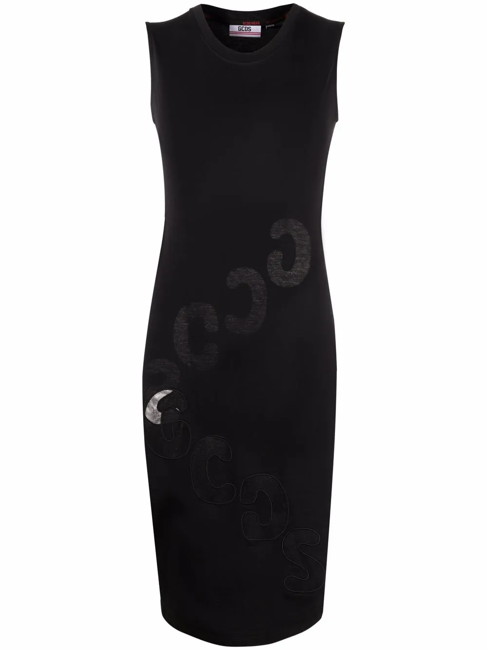 

Gcds vestido ajustado con parche del logo - Negro