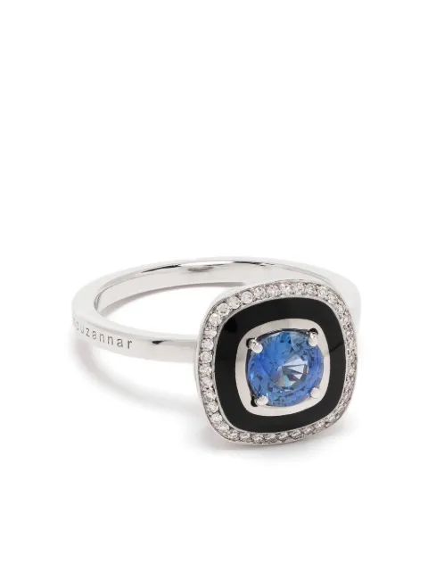 Selim Mouzannar 18kt white gold Mina sapphire ring