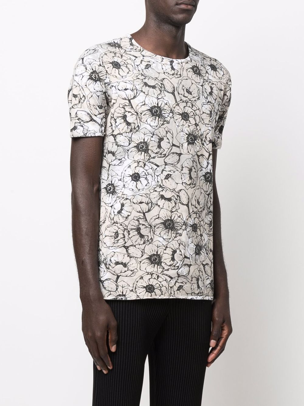 фото Avant toi cotton floral-print t-shirt