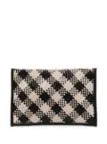 St. Agni check-pattern clutch bag - Black