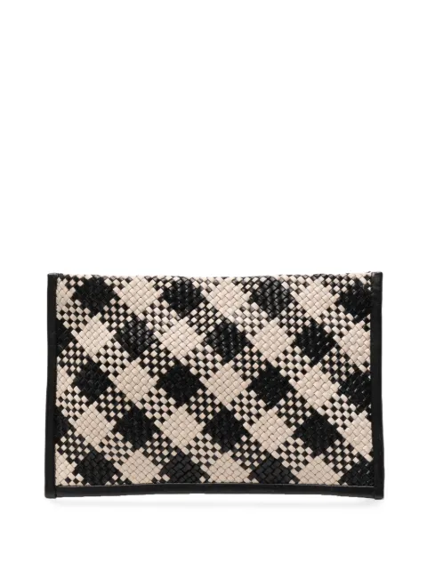St. Agni check-pattern clutch bag