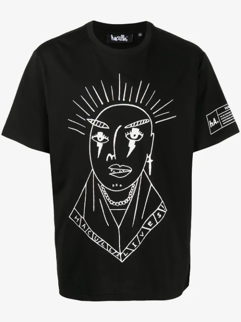 Haculla sketch-style print T-shirt