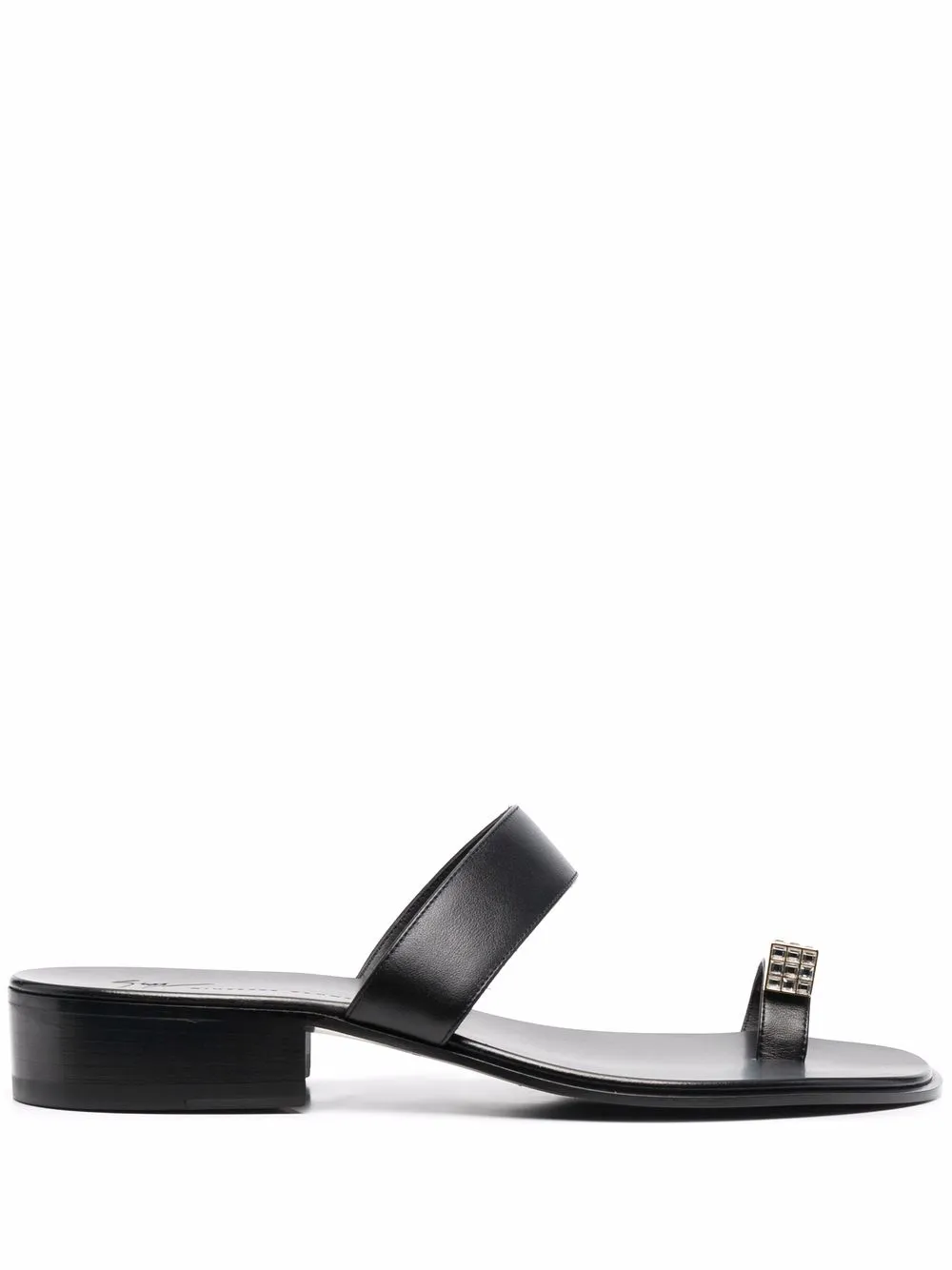 

Giuseppe Zanotti sandalias con tacón bajo - Negro