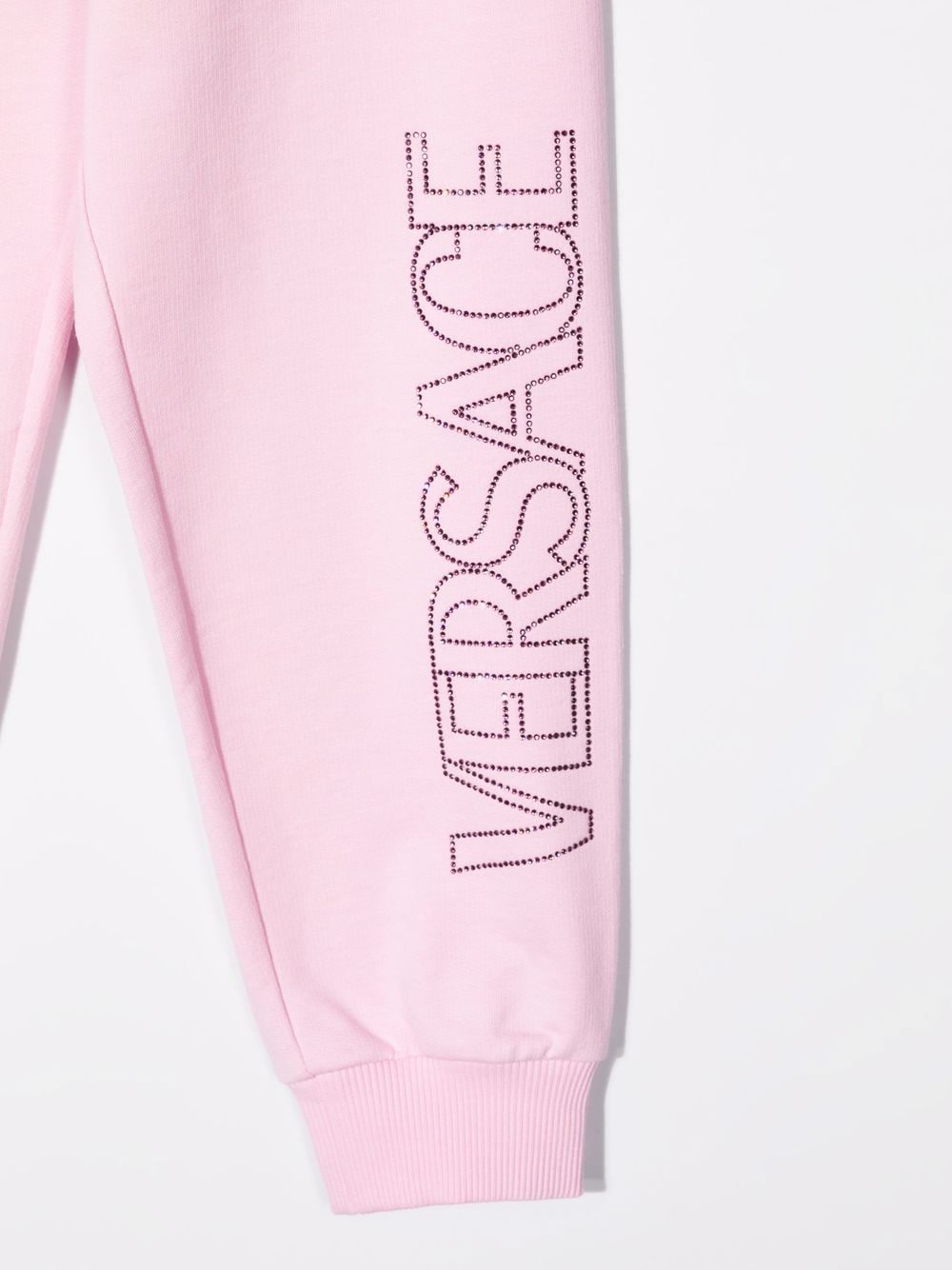 фото Versace kids спортивные брюки с логотипом из страз