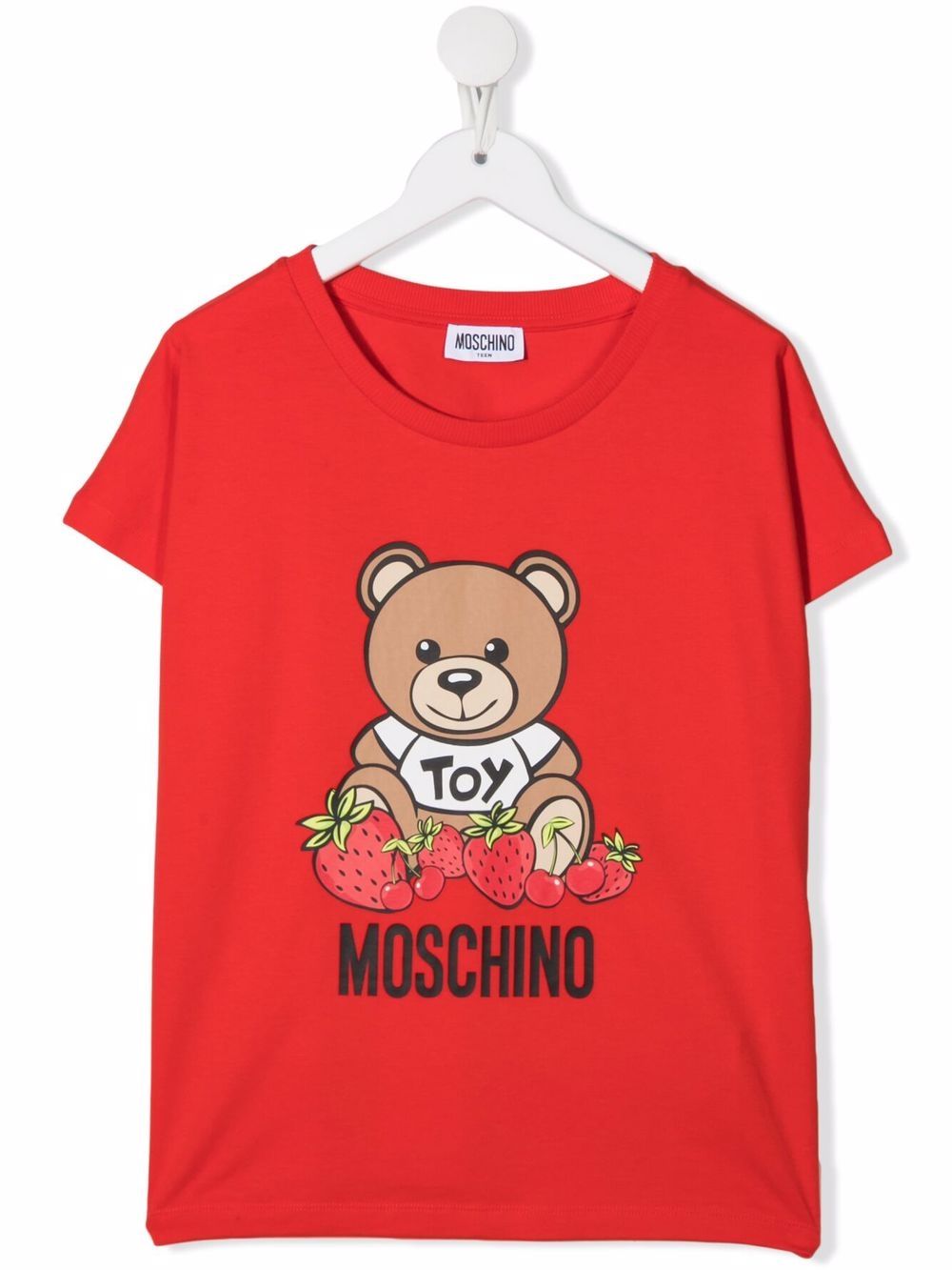 фото Moschino kids футболка с принтом