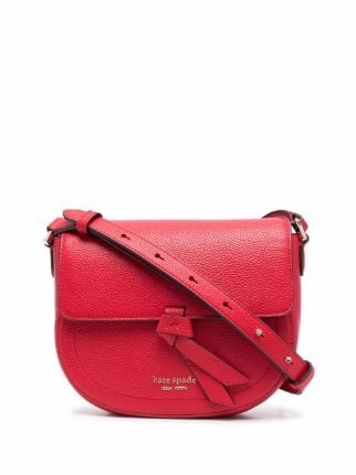 Red Leather | Hand painted | Floral | Crossbody Kate Spade Handbag
