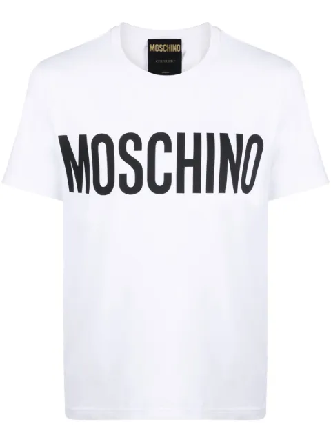 Moschino playera con logo estampado