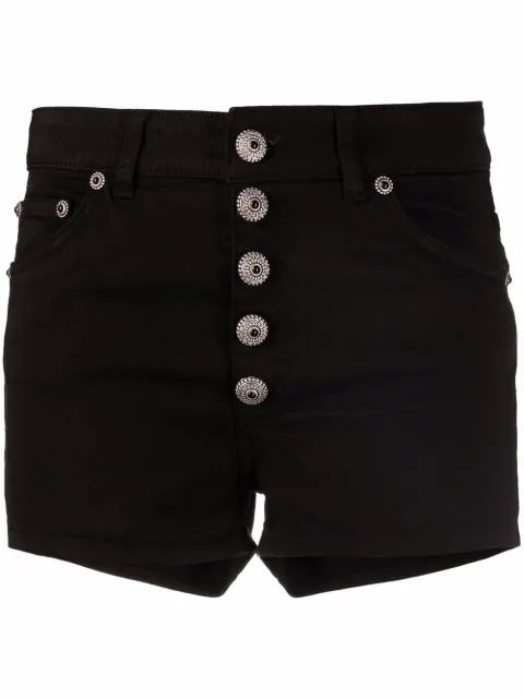 DONDUP button-detail high-waisted shorts