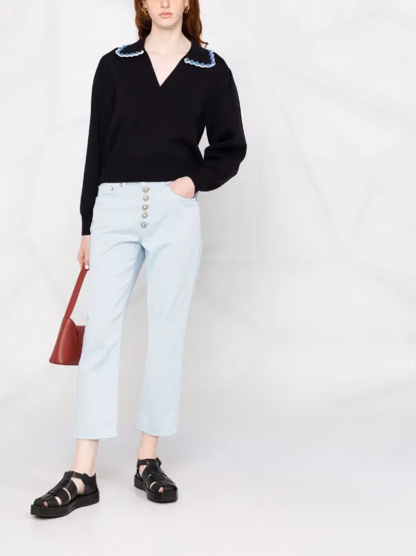 DONDUP button-fastening Denim Jeans 