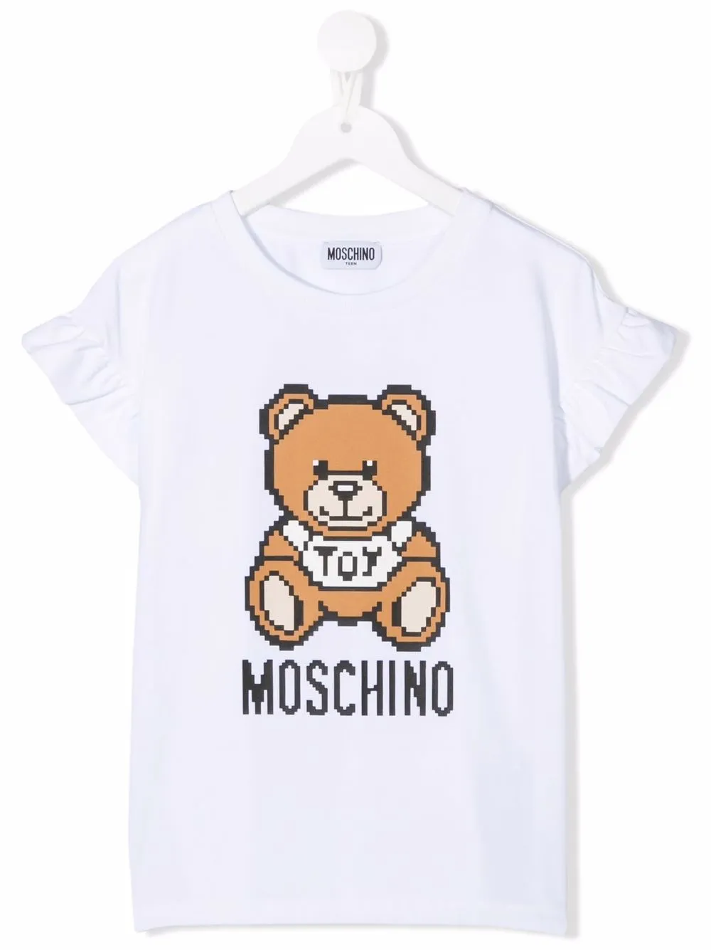 фото Moschino kids футболка с принтом