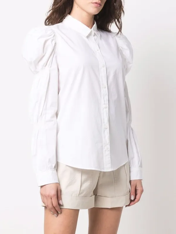 Levi's puff-sleeve Cotton Blouse - Farfetch
