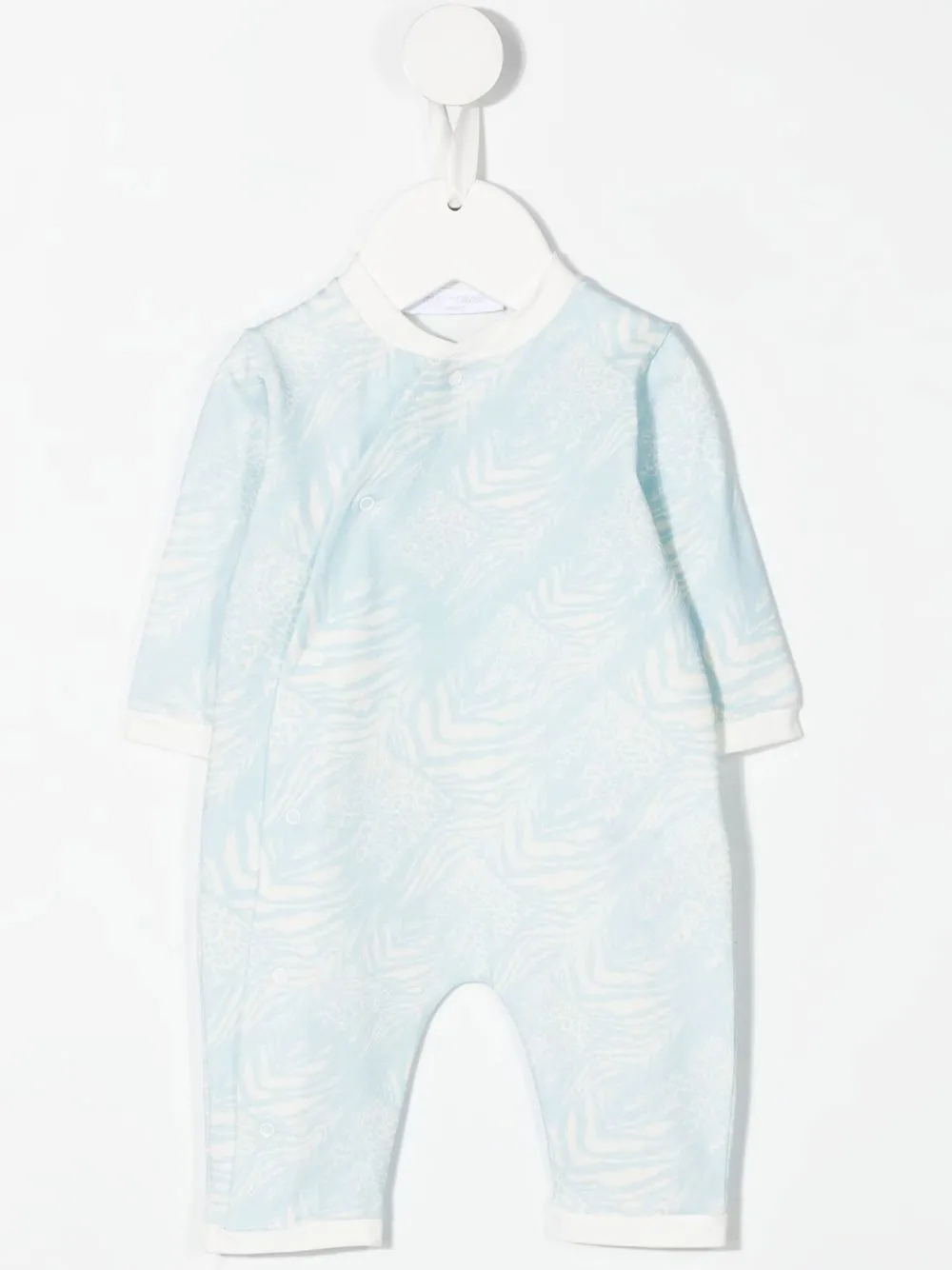 

Roberto Cavalli Junior set de romper con gorro de animal print - Azul